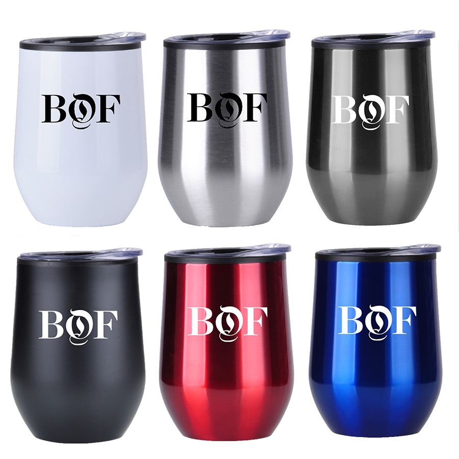 12 OZ STAINLESS STEEL WINE MUG